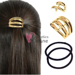 Inel pentru prins parul din metal model DMX01KK Auriu